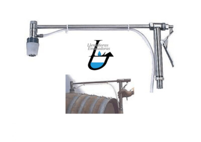 Pistola semiautomática de acero inoxidable para rellenar barricas