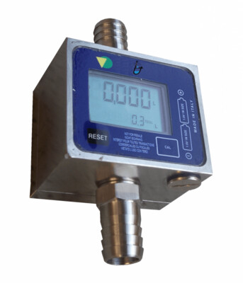 Cuenta Litros Inox. de Engranajes. Ideal para Aceite y Miel
