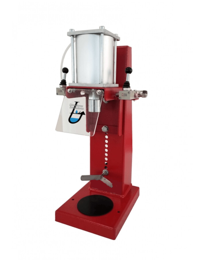 Tapadora semiautomática para tapones de corona (chapa) -NEUMÁTICA