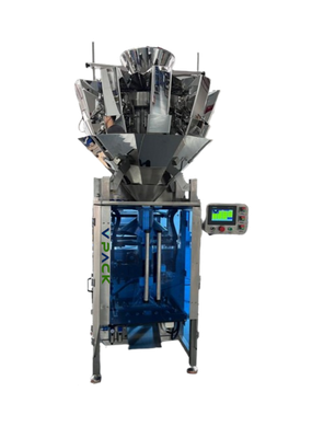 Envasadora Vertical con Multicabezal para snack, patatas fritas, frutos secos, gominolas, fruta deshidratada, granulados, polvorientos y liquidos