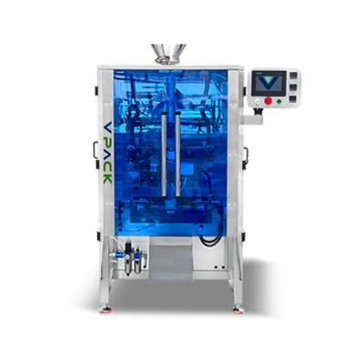 Envasadora Vertical para productos granulados, en polvo, snacks, frutos secos, patatas fritas, gominolas, fruta deshidratada, café...