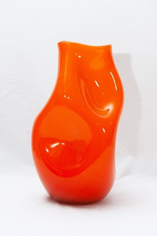 VASO IN VETRO ARANCIO
