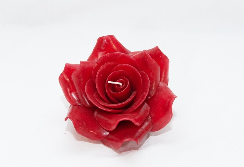 CANDELA FORMA ROSA