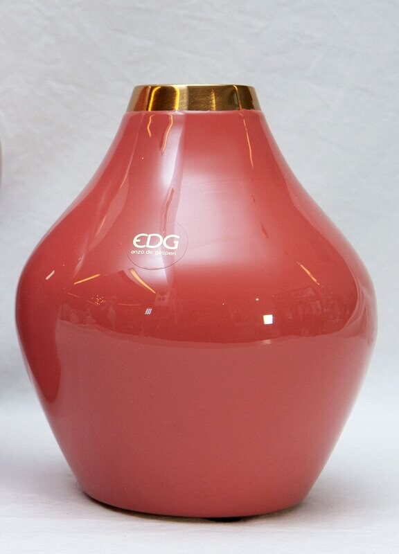VASO CHARM ANFORA PICCOLA ROSA