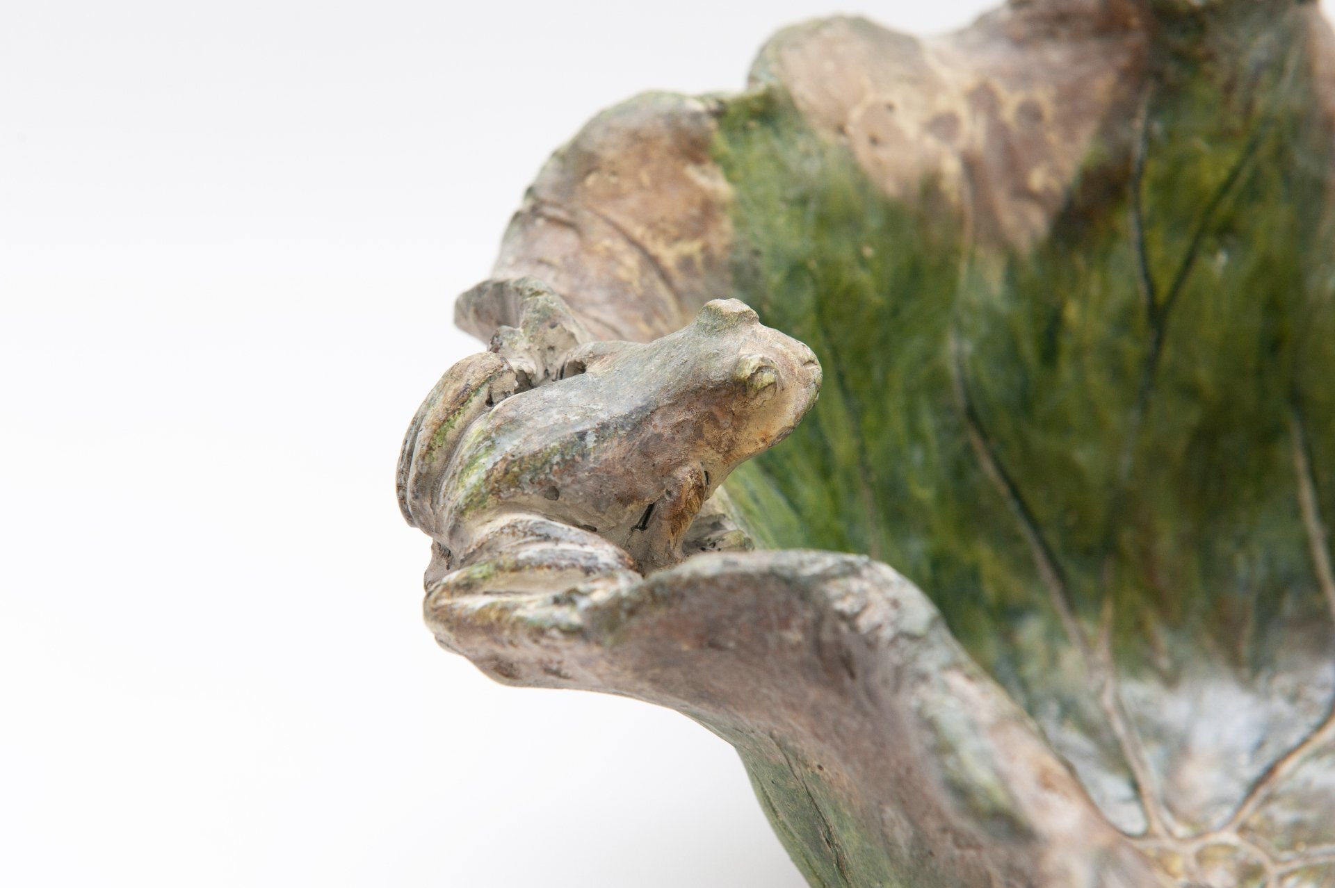 VASO FOGLIA LOTUS IN CEMENTO