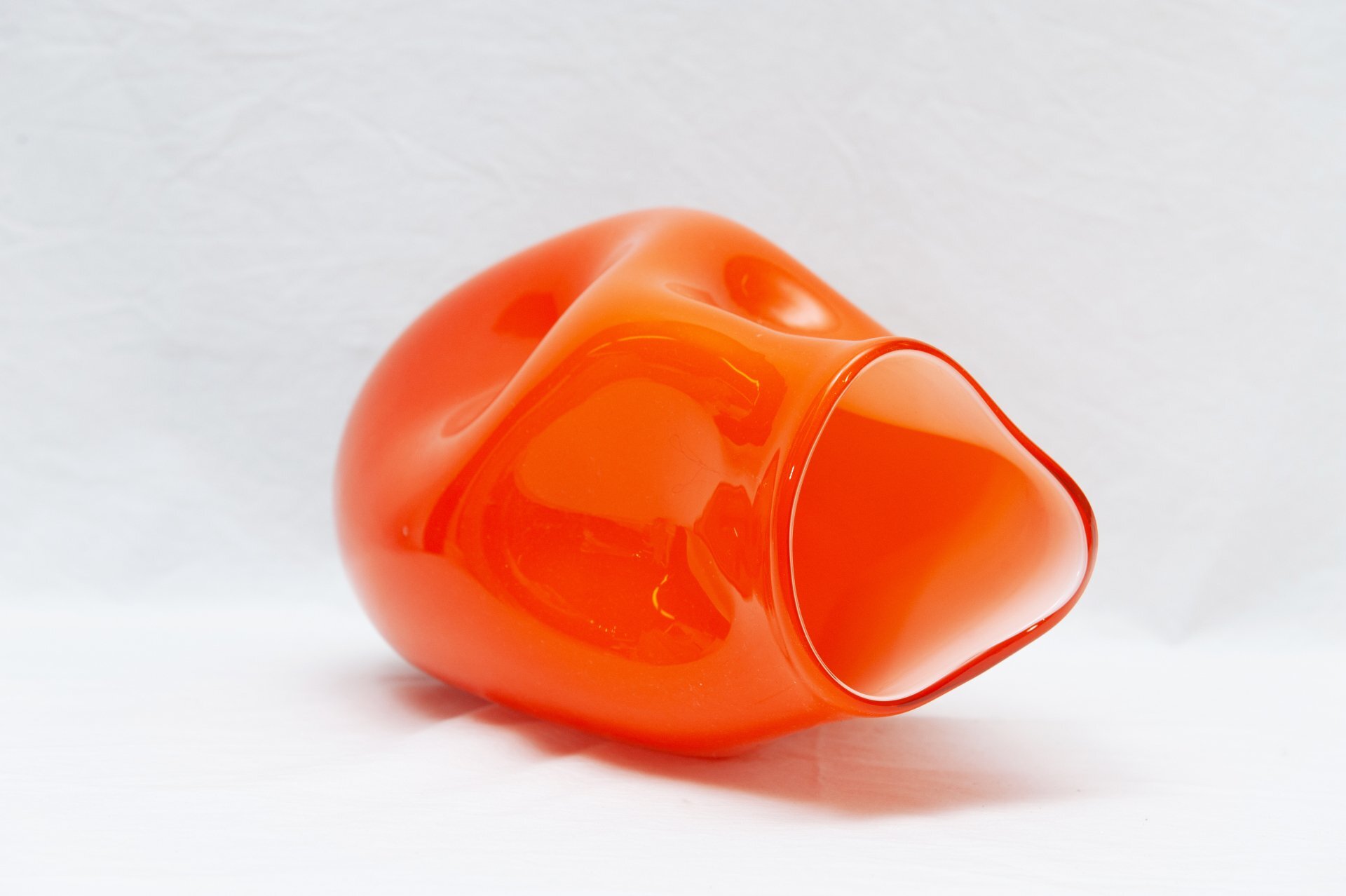VASO IN VETRO ARANCIO