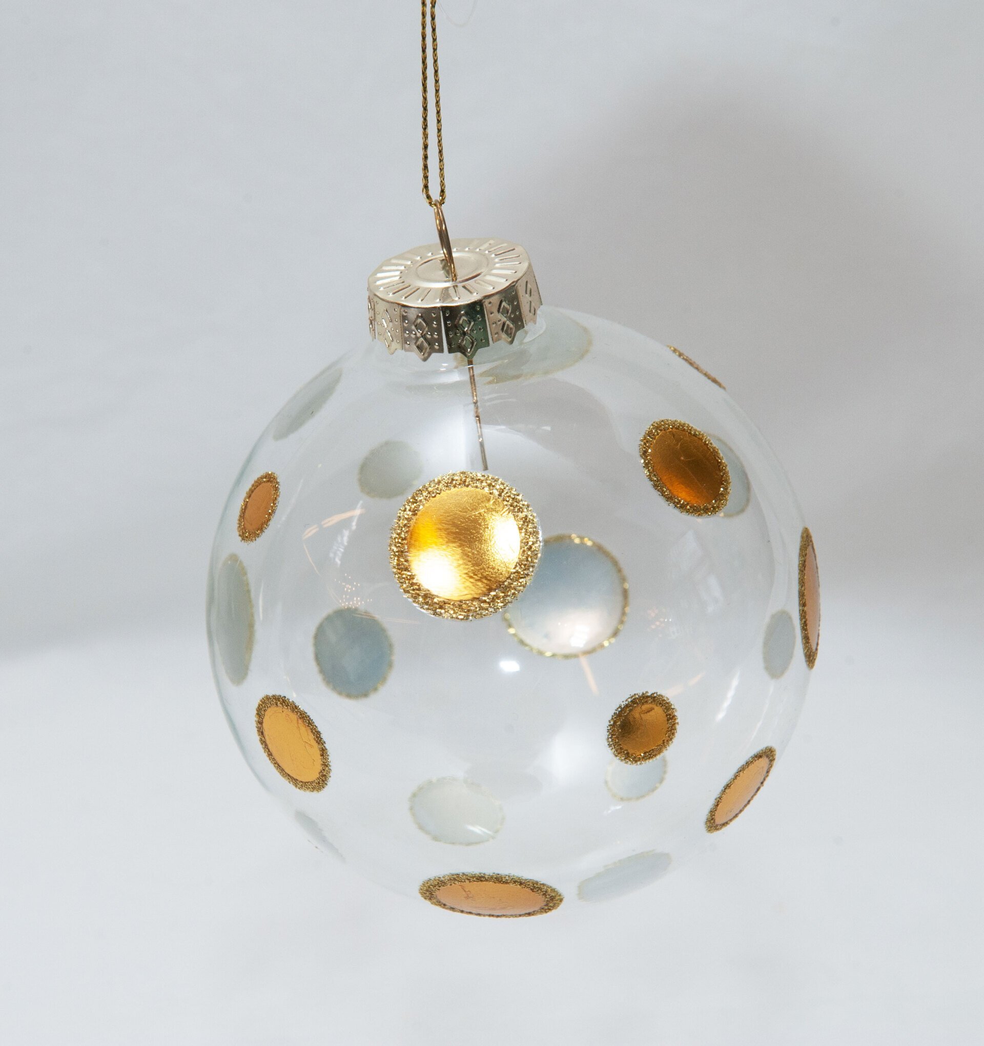 PALLA IN VETRO CON POIS