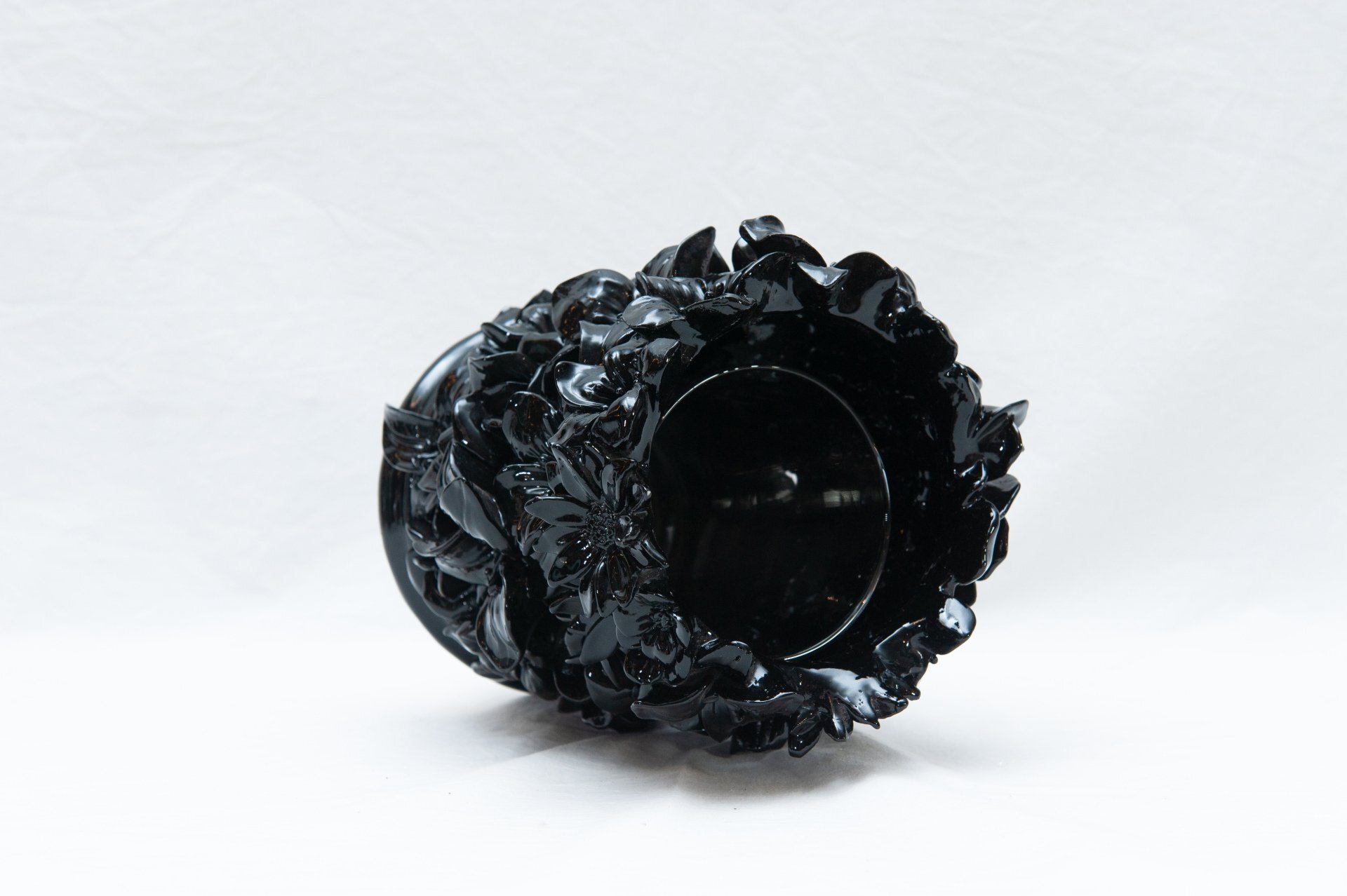 PORTACANDELE GIGLI IN RESINA