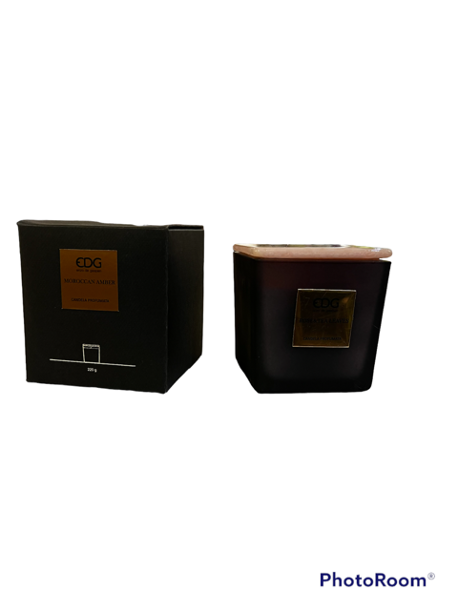 Candela c/vetro cubo