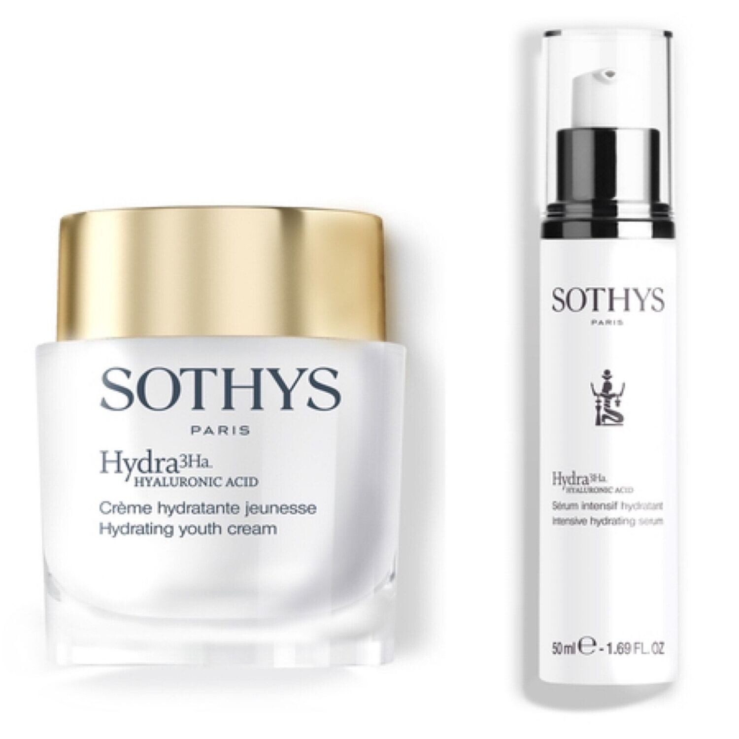 Sothys cofanetto crème hydratant jeunesse + sérum intensif hydratant