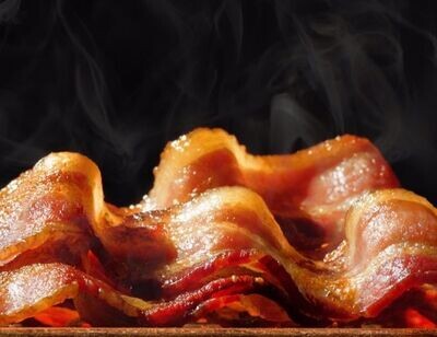 SMOKED STREAKY BACON  - 5.78 € PER PACK OF 350G - AVERAGE 12 - 16 +/-SLICES  (€ 16.60  PER KG)