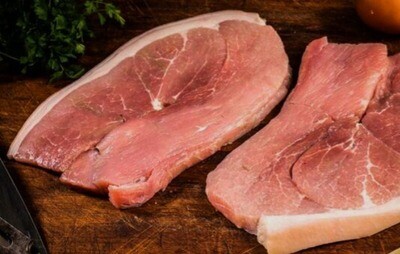 1 KG TRADITIONAL BRITISH GAMMON STEAKS - PACKED IN TWOS
