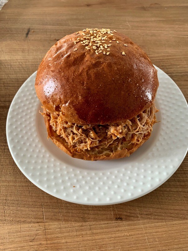 Effiloché poulet  BBQ  sucré  400g
