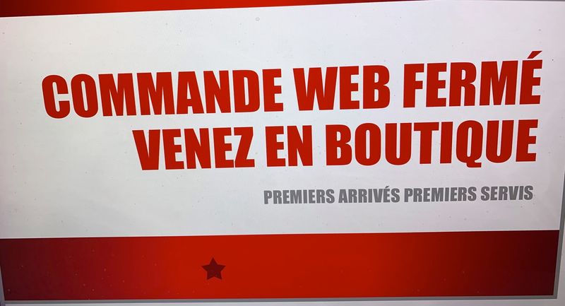 Prise de commande fermé