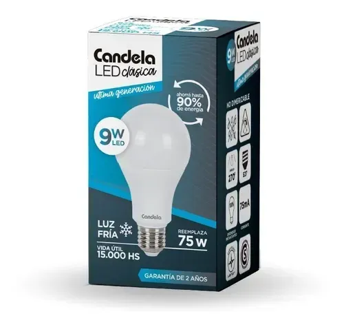 LAMPARA BULBO LED 9W