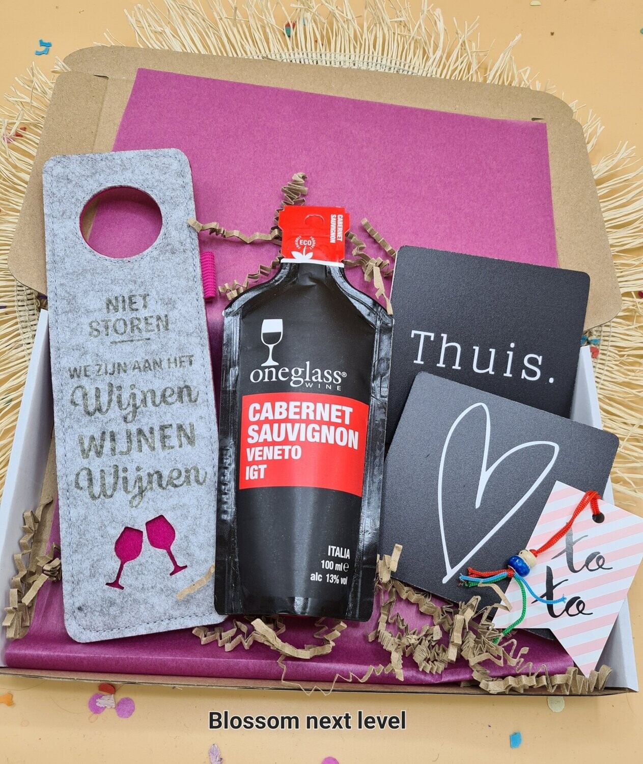 Lekker wijntje  brievenbus cadeau