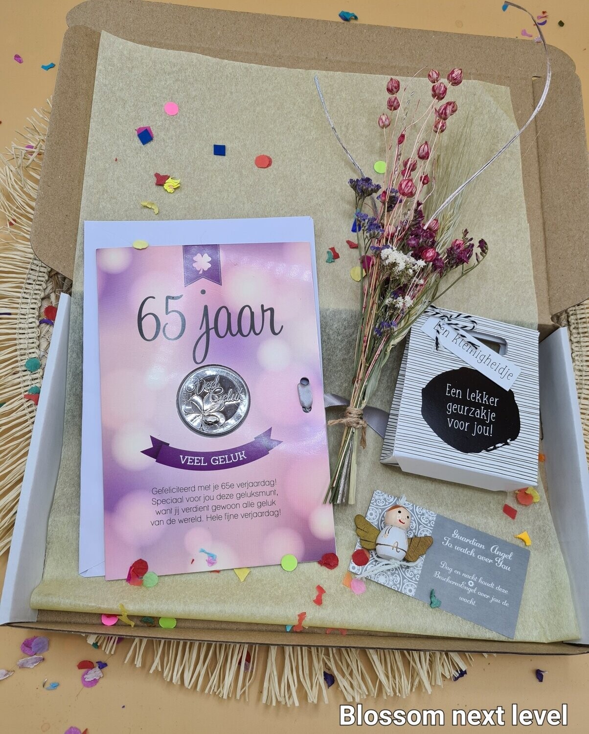 65 jaar  verjaardags brievenbus cadeau