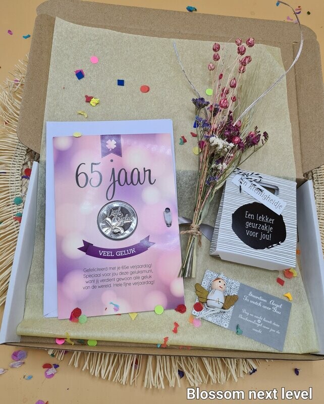 65 jaar  verjaardags brievenbus cadeau
