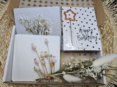 Mooie bloemen  onderzetter brievenbus cadeau