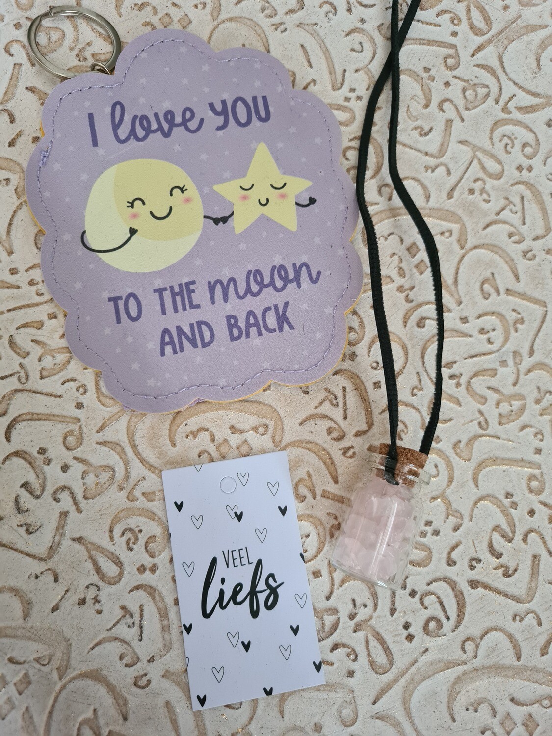 love you to the moon edelstenen brievenbus cadeau