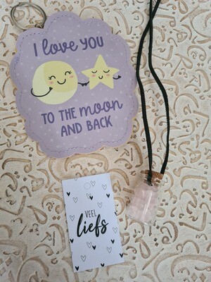 love you to the moon edelstenen brievenbus cadeau