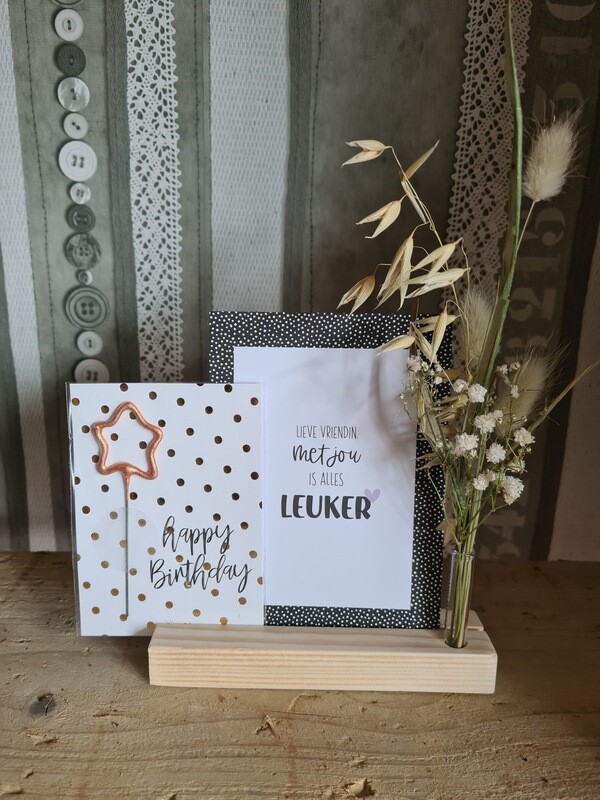 Happy birthday vriendin  brievenbus cadeau