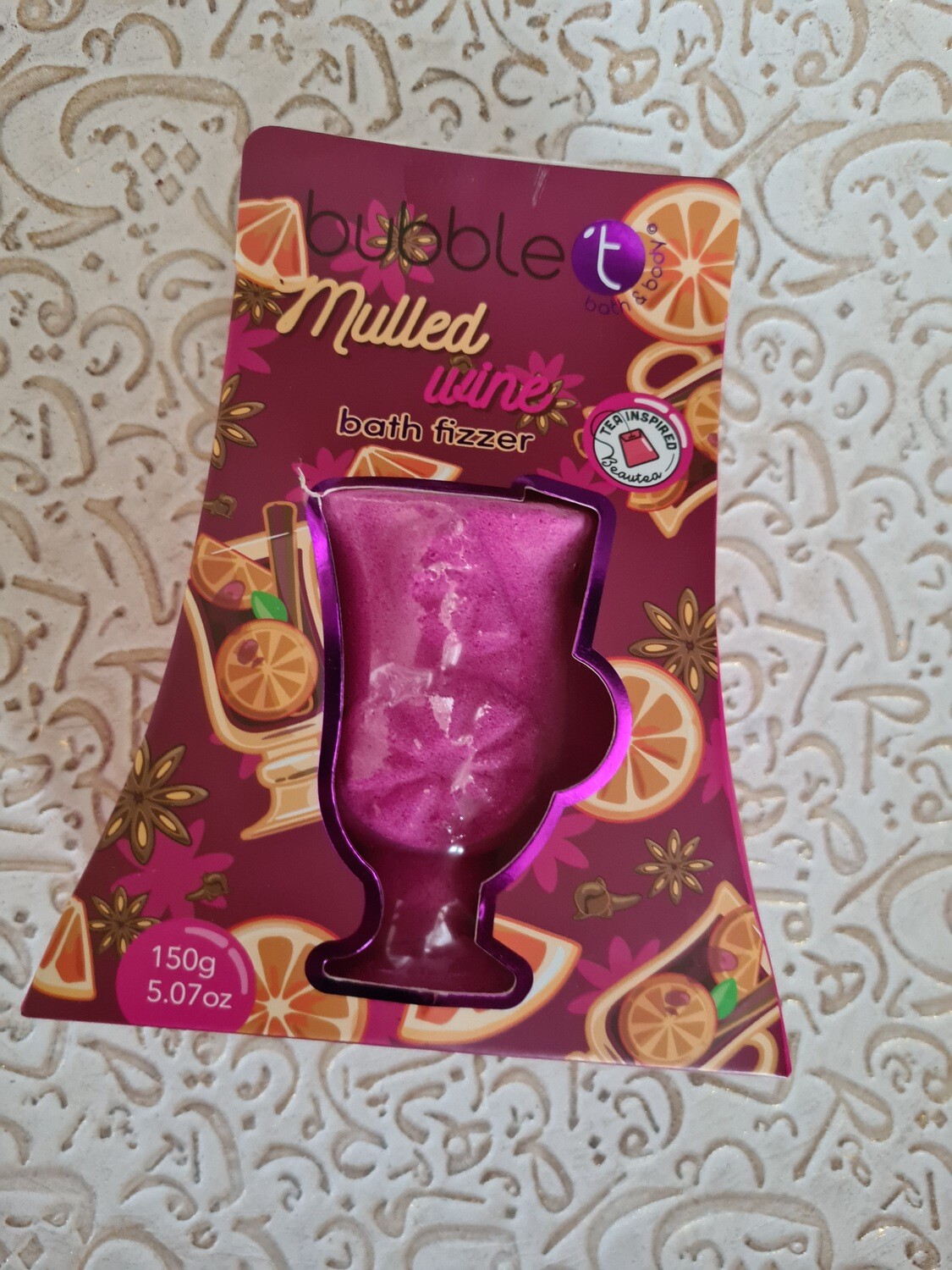 bubble t wine bath bomb