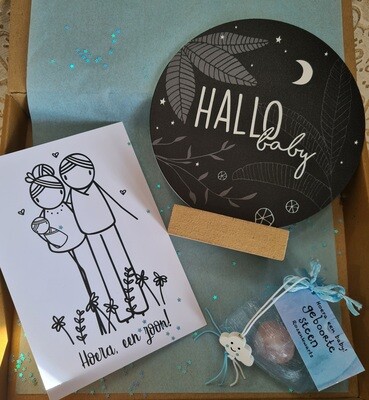 geboorte steen  baby brievenbus cadeau