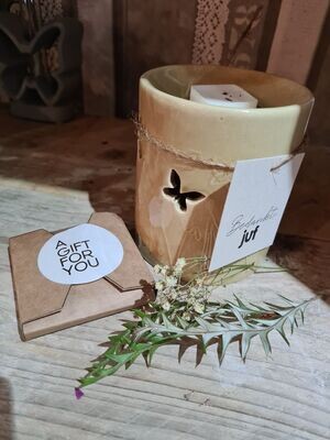 De 'bedankt  wax brander ' cadeau