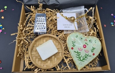 Amber hart brievenbus cadeau