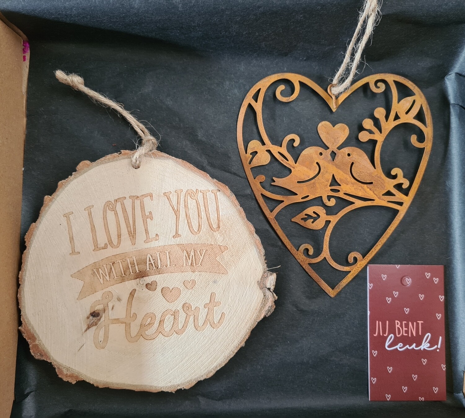 lovebirds brievenbus cadeau
