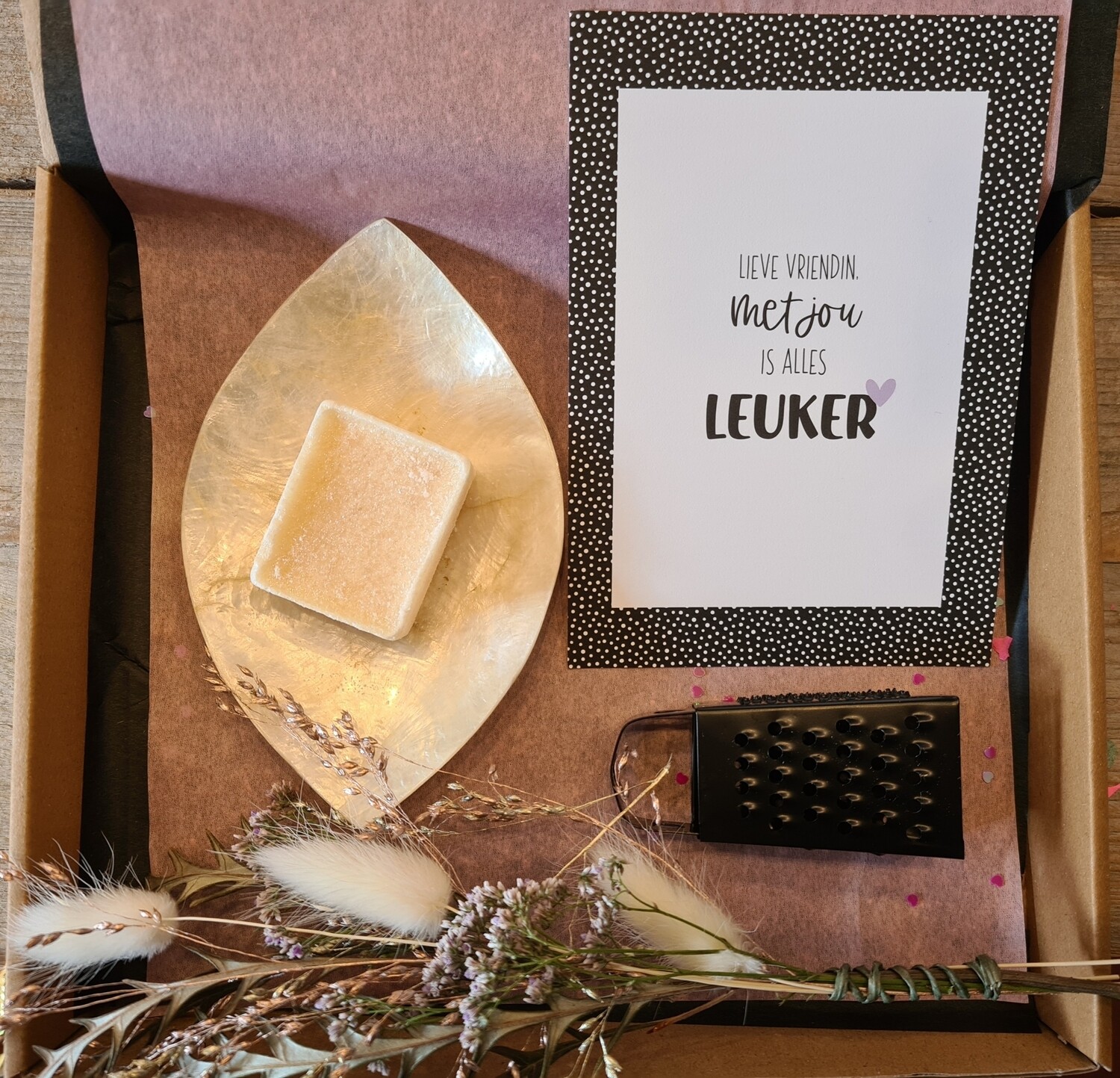 vriendschap amber  brievenbus cadeau