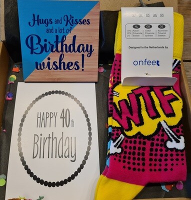 wtf nu al 40  brievenbus cadeau