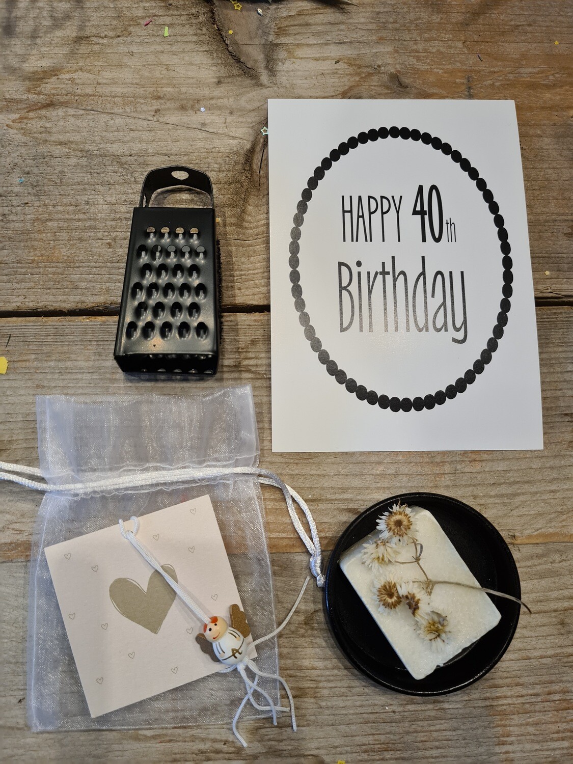 Gefeliciteerd met je 40e verjaardag amber brievenbus cadeau
