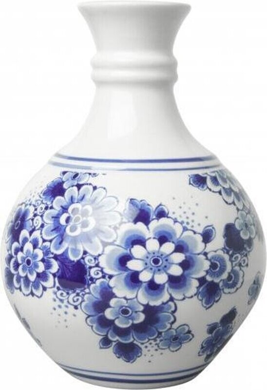 Bolvaasje bloemen klein | Heinen Delfts Blauw Bolvaasje bloemen klein | Heinen Delfts Blauw