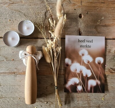 heel veel sterkte  brievenbus cadeau