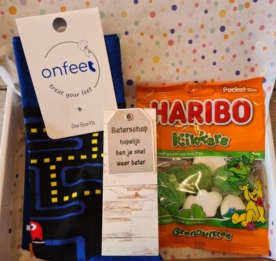 Pac-man beterschap  brievenbus cadeau