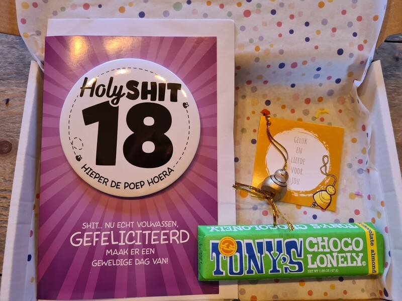 proficiat met je 18e verjaardag  brievenbus cadeau