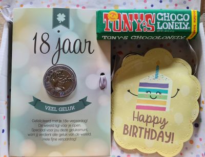 Eindelijk 18 jaar  brievenbuscadeau