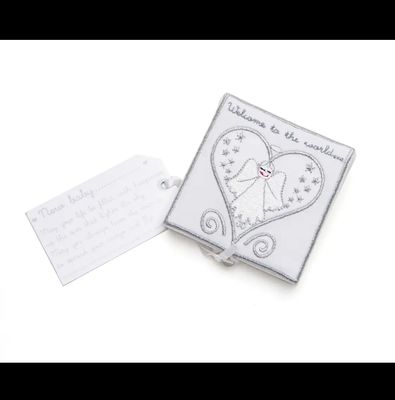 'Welcome to the World' Angel Keepsake (doop)geschenk
