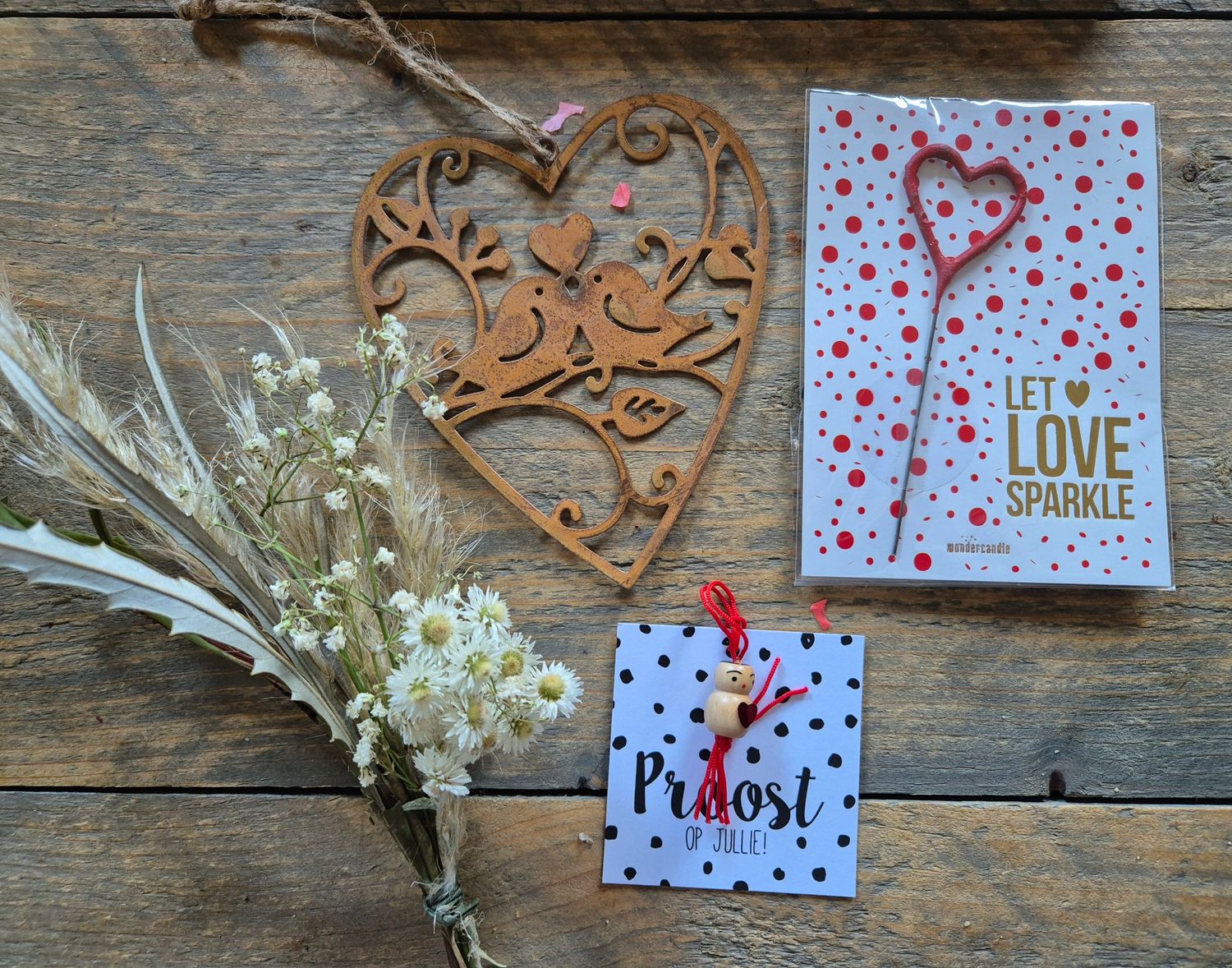Let love sparkle wedding brievenbus cadeau