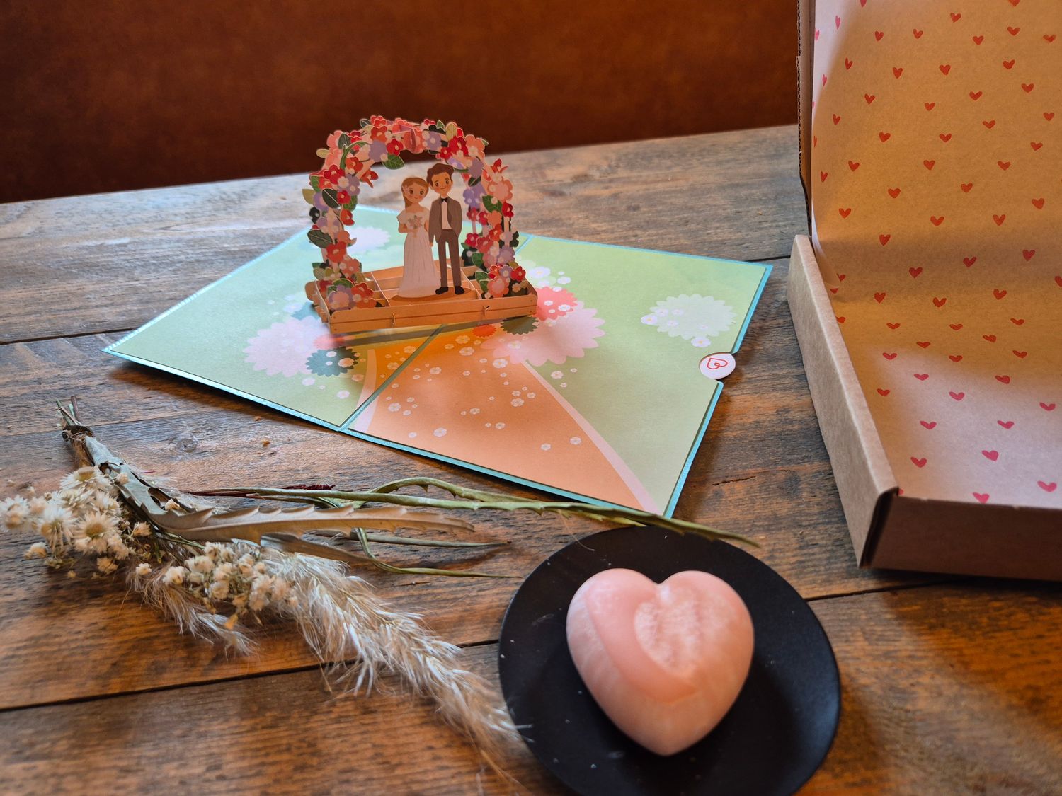 just married pop up  brievenbus cadeau