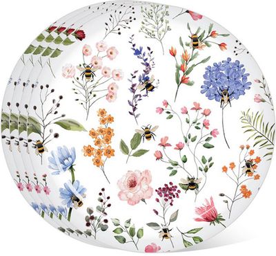Set Picknick/Camping Borden RPET - Nectar Meadows Wilde Bloemen - 4 stuks - 1,5x23cm