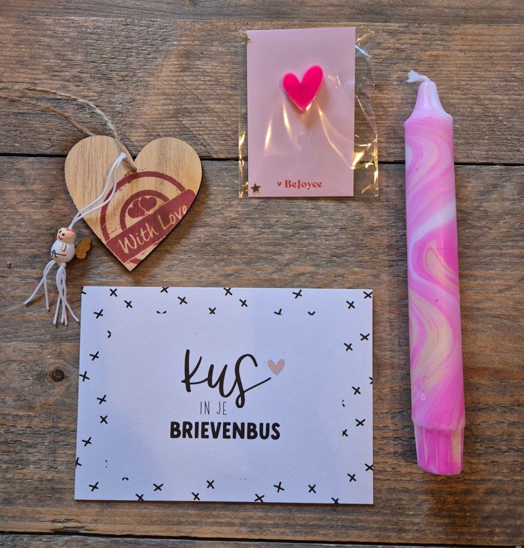 brievenbus cadeau kus in de brievenbus