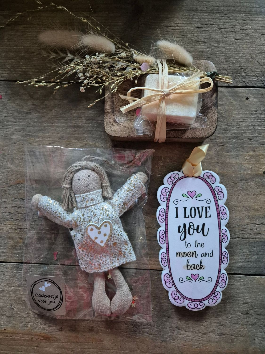 i love you tegeltje  cadeau set