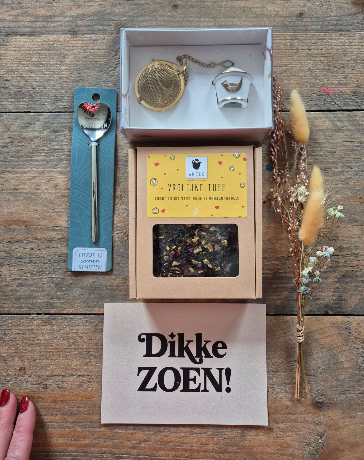 liefde is samen genieten  cadeau set
