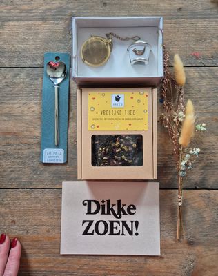 liefde is samen genieten  cadeau set