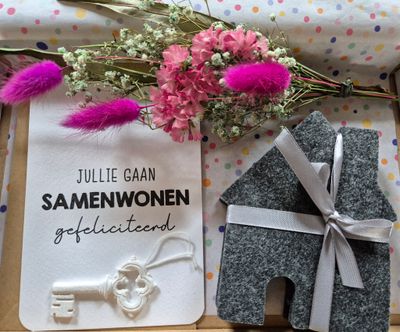 Jullie gaan samenwonen brievenbus cadeau
