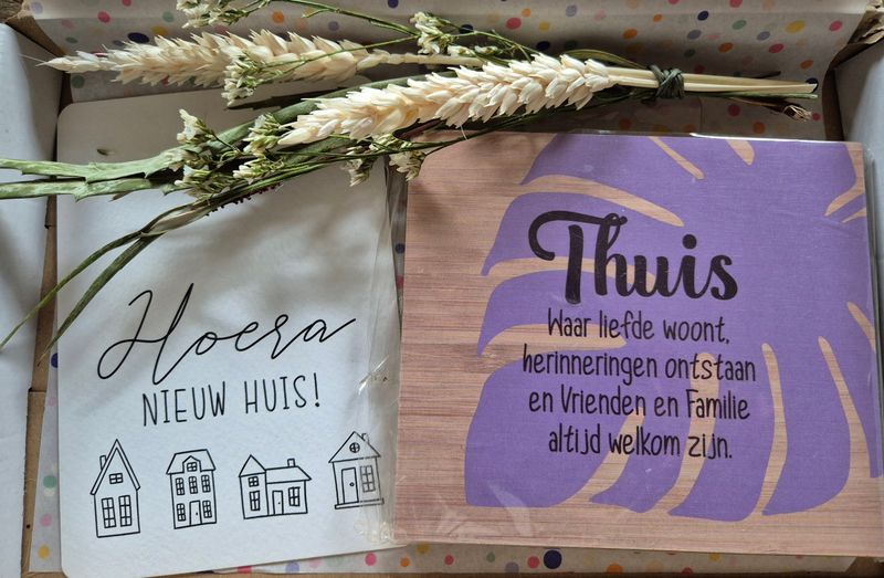 Nieuw huis brievenbus cadeau