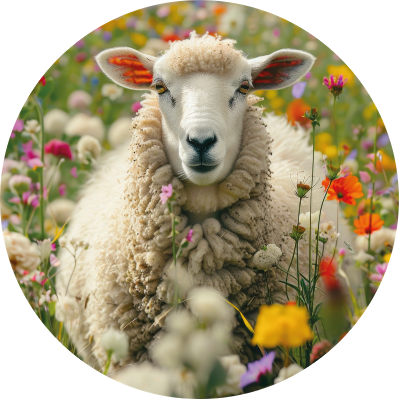 wooncirkel Sheap in flowers